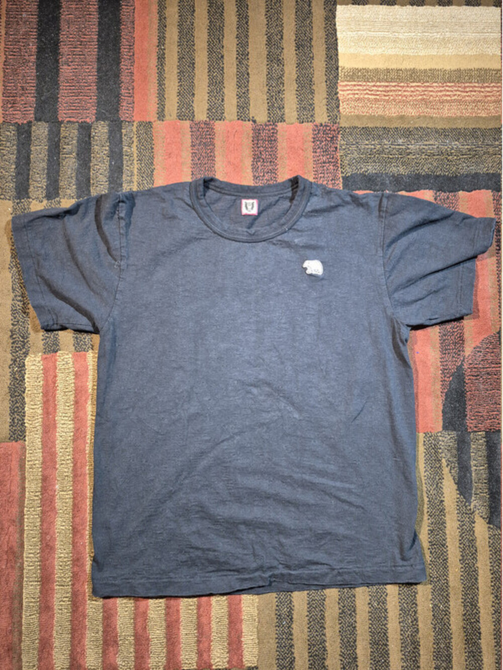 Human Made Polar Bear Patch T-Shirt Men's 2XL Black Cotton